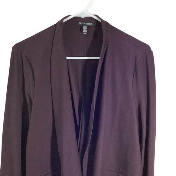 Eileen Fisher Cotton/Tencel Collar Jacket - Picture 2 of 7